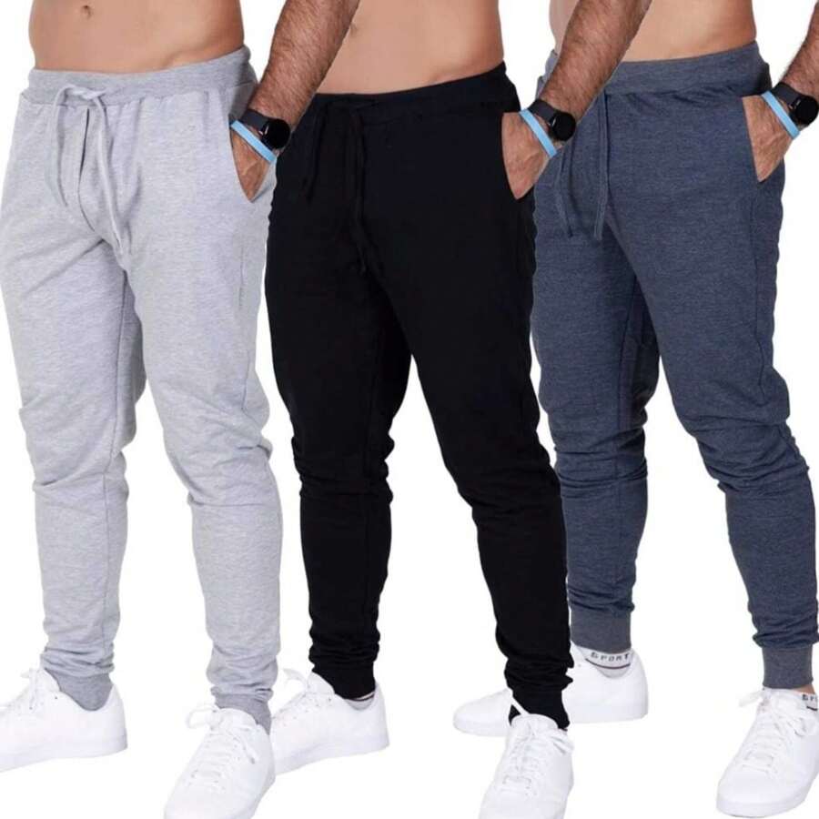 Men's Pants Jogger Sweatshirt/Sweatshirt For Training, Sports, Hiking, Casual Wear. - Dark Grey - View 1