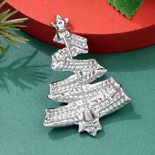1 chiếc trâm cài cây thông Noel bằng pha lê Rhinestone, thích hợp cho phụ nữ mặc hàng ngày và ngày lễ - BR220177 - Xem 7
