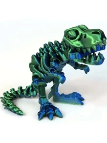 Réplica del esqueleto de Tiranosaurio Rex impreso en 3D - Decoración de dinosaurio impresa en 3D, ideal para escritorio y exhibición de oficina, regalo perfecto para adolescentes y adultos