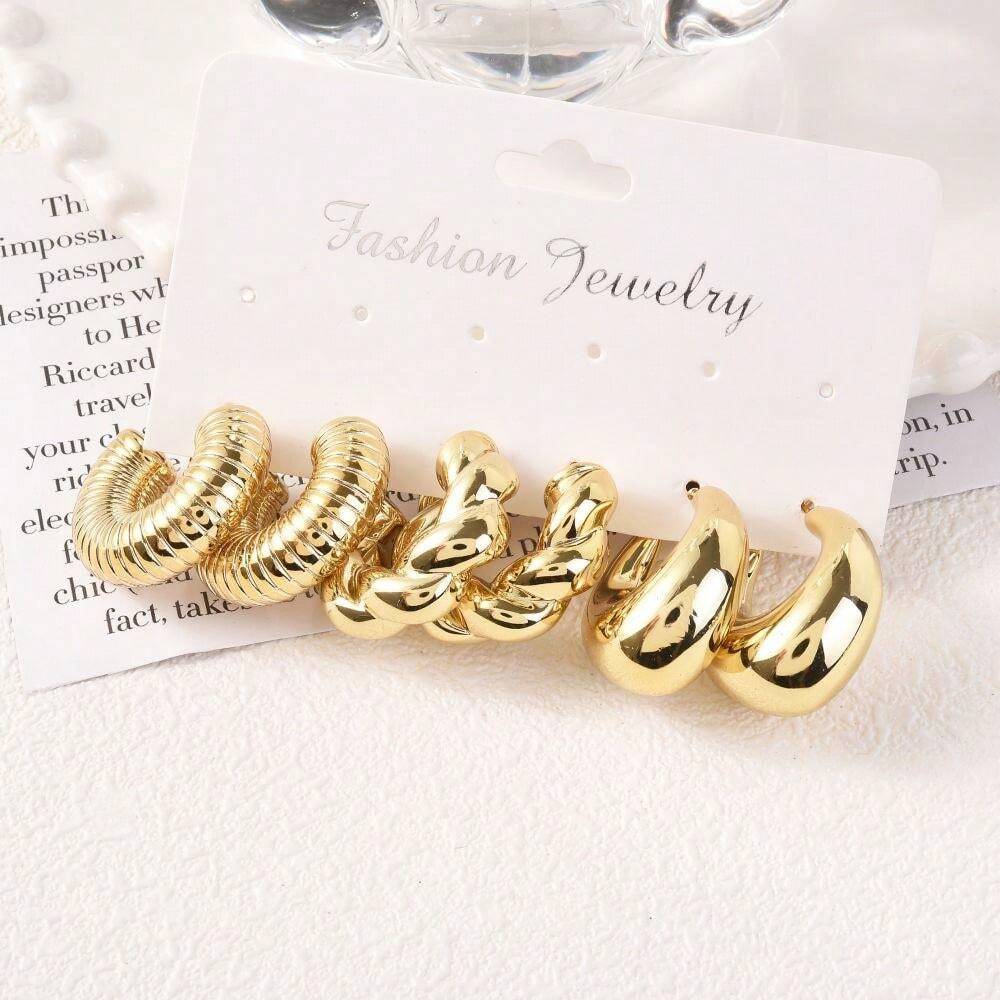 Boucles D'oreilles Bouclier Doré - Lot De 10 Paires - 1.4mm - Création Bijoux DIY