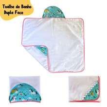 Double Sided Children's Bath Towel Lined With Diaper With Hood Printed Baby - 獨角獸 - 查看 4