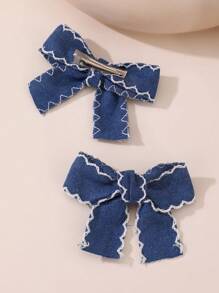 2 件女孩蝴蝶结发夹