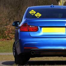 2pcs Baby ON Board Sticker Car Decals Signs Self-Adhesive Easy To Install Waterproof - Multicolor - View 2