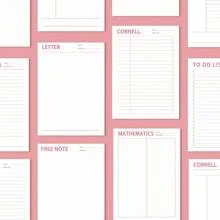 Tlenpo 1 件 A5 撕纸记事本，50 张 100gsm 厚纸，8.3x5.5 英寸，适用于计划、办公室、返校、家庭使用、笔记本、备忘录、便签、记事本 - 均碼 - 查看 3