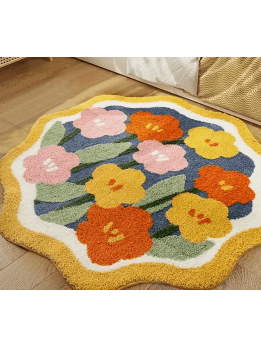 Ins Style! Thảm/Thảm giả Cashmere thời trang cá nhân hóa sang trọng, Họa tiết hoa hồng thời trang đa năng, Có thể dùng làm thảm nôi, thảm đầu giường, Phòng khách, Phòng ngủ, Phòng ăn, Phòng giặt ủi, Lối vào, May mắn, Thiết yếu cho lễ kỷ niệm, Nhiều kích cỡ, Màu sắc rực rỡ, Thân thiện với da, Kết cấu chất lượng cao mềm mại và tinh tế