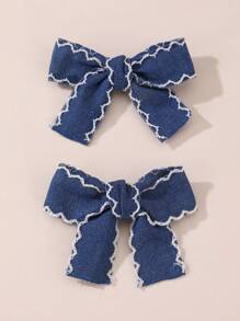 2 件女孩蝴蝶结发夹