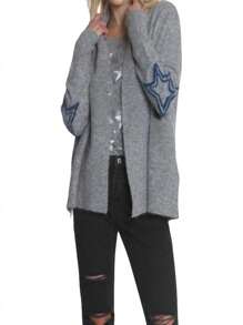 Bella Cozy Cardigan - 灰色 - 查看 2