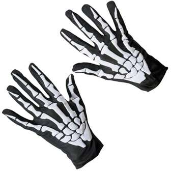 万圣节服装派对表演用的骷髅手套