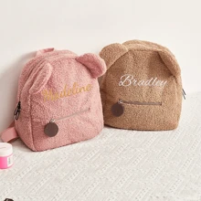 Teddy Bear Backpack Toddler Backpack, Custom Name Backpack Embroidered Bag Embroidered Kids Backpack Toddler Backpack Custom Name Kids Bag Multi-Functional, Compact, Ornamental Baby Gifts, Toddler Fashion, Cute Baby Gifts For Him Family, Friends, Daughter, Son, Her For Birthdays, For Children's Day For Winter/Autumn Winter Gift Ideas, For Children's Day, Spring Break