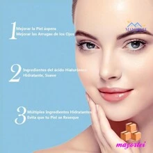 Parches para Contorno de Ojos Hialuronico Acido - Parches para Antiarrugas de Ojos, Hidrogel y Reafirmación, Mascarilla Hidratante para los Ojos, para Ojeras, Arrugas, Línea Fina (60 Pares) - Azul y blanco - Ver 6