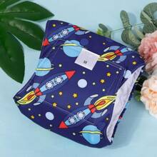 1件卡通印花可水洗可重复使用男狗尿布腹带 - 彩色 - 查看 14