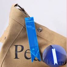 Reflective Ribbon Charm, Student Backpack Decor, Bicycle Reflector, Pentagram & Heart Shape - Multicolor - View 6