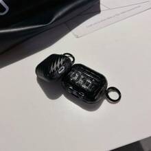 Creative Carbon Fiber Leather Airpods Pro/Pro2 1/2/3 Protective Case, Crocodile Skin Texture Anti-Drop Cover - Black - View 11