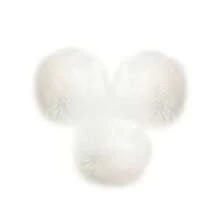 3pcs Real Rex Rabbit Fur Pompom Balls 6cm Soft Pompones Fluffy Plush Crafts Diy Pom Poms Ball Furball Home Decor Garment Hat Accessories Sewing Supplies