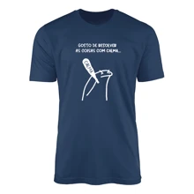 Taste Of Resolver Na Coversa 100% Cotton Print Shirt - Màu xanh hải quân - Xem 1