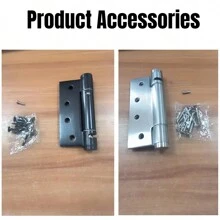Invisible Door Hinge Stainless Steel Spring Hinge Automatic Rebound Folding Damping Folding Positioning Closing Door Hinge - Black Silver Copper - View 5