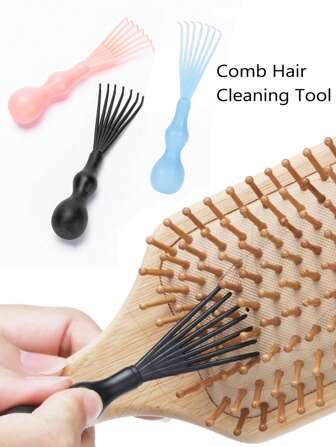1pc Hair Cleaner Comb, Air Cushion Comb Cleaner Tool, Hair Removal Hook Roller Brush Comb Hair Cleaning Tool,Hair Brush,Comb,Hair Tools,Hair Products And Accessories For Barber Salon Beauty Travel Essentials,Back To School,Travel Holiday Essentials,Hair Accessories For Women