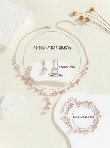 4-teiliges Perlenschmuckset Im Japanischen Und Koreanischen Stil, Bestehend Aus Halskette, Ohrringen Und Armband, Perfektes Hochzeits- Und Party-accessoire Für Frauen