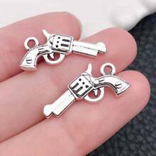 10/20 Pieces Western Cowboy Charms For Jewelry Making Alloy Antique Silver Cowboy Boot Hat Horse Cactus Charms Horse Western Pendant Cowboy Charms For Bracelet Necklace - One Size Fits All - View 15
