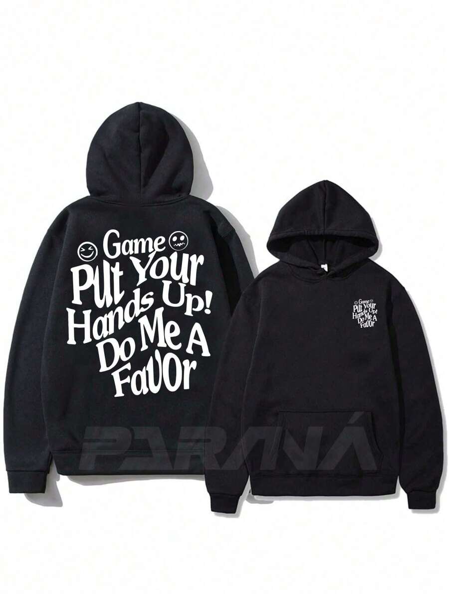 Game Sweatshirt Cold Weather Blouse 100% Unisex Cotton - Fast Shipping - 黑色 - 查看 1