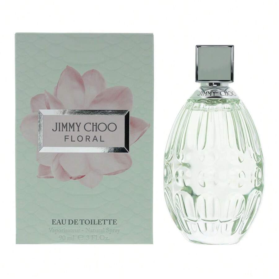 Jimmy Choo Floral Eau De Toilette 90ml, Perfume Addict, Fragrance Lover, Signature Scent, Affordable Luxury, Is An Ideal Gift For Close Friends, Partners, Family, Relatives, Beauty Gifting, Xmas Gift, Birthday Present, Beauty Gifting, Xmas Gift, Party Ready - Floral Fruity - View 1
