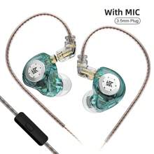 KZ Écouteurs originaux KZ EDX Pro, écouteurs intra-auriculaires de type moniteur, basse, sport, anti-bruit, audio haute-fidélité avec microphone, nouvelle arrivée