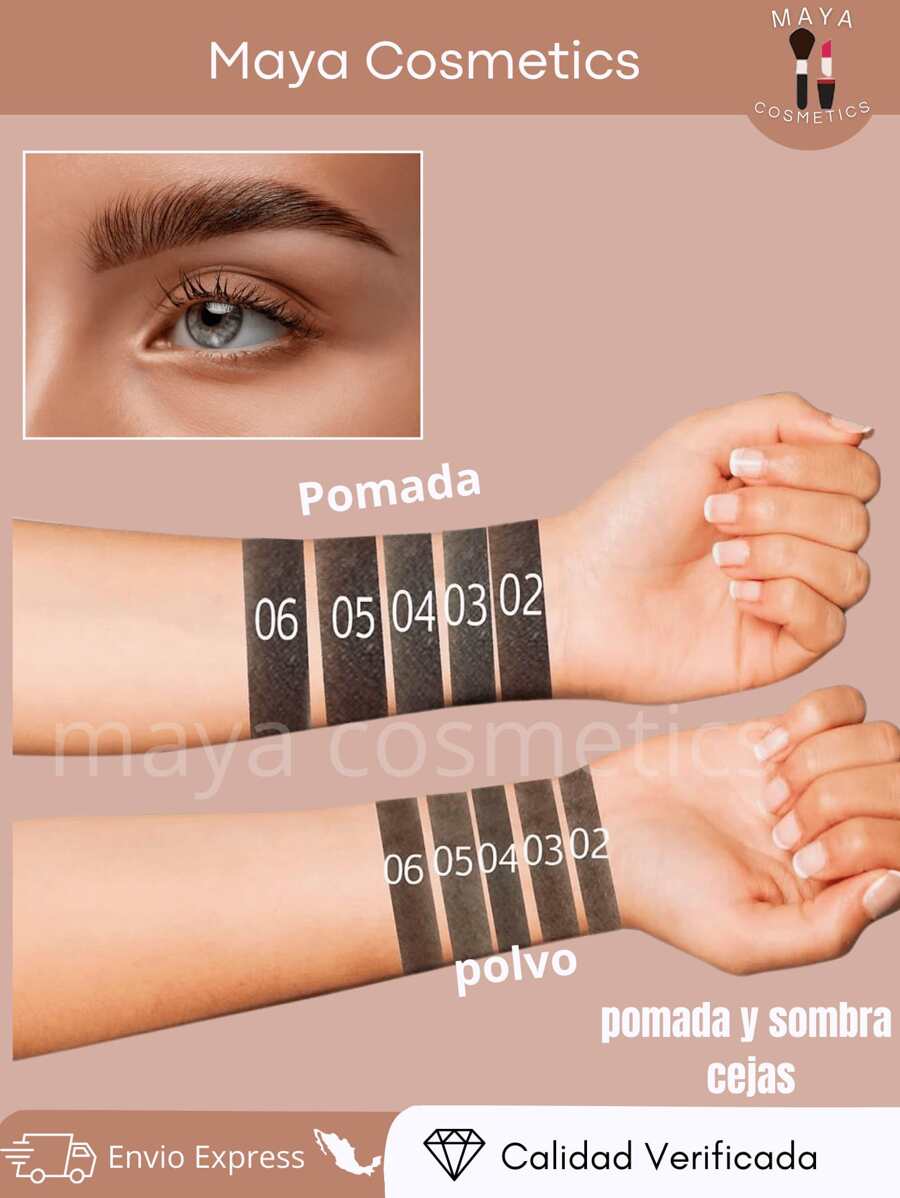 Pomada Para Cejas y Sombra  con Aplicador incluido Gratis Saniye m250 Maquillaje para cejas, Gel para cejas a prueba de agua, maquillaje para cejas, Sombra para cejas, pincel para cejas - 04 Blonde - Ver 1