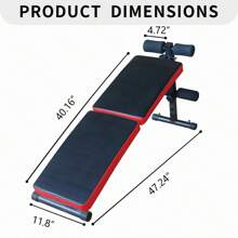 Multi-Position Adjustable Utility Bench For Home Gym Weightlifting And Strength Training, Sit-Up Chair Collapsible Design - Black - View 2