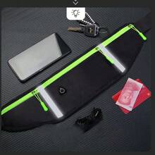 Túi đeo thắt lưng chạy bộ chống nước - Túi điện thoại chống trộm đa chức năng, Thắt lưng thể dục thể thao có ngăn đựng chai nước nhỏ cho nam và nữ, lý tưởng khi đi bộ đường dài, đi xe đạp - Hỗn hợp polyester, khóa kéo, màu trơn, hoàn hảo cho Halloween/Ngày lao động/Giáng sinh/Lễ tình nhân /Ngày của cha - Nhiều màu - Xem 6