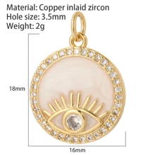 1pc Cute Multi Pattern Charms Including Evil Eye, Heart, Butterfly, Sun, Moon, Leopard Print, Lightning Bolt For DIY Jewelry Making Such As Necklaces, Bracelets, Earrings, Keychains Valentines