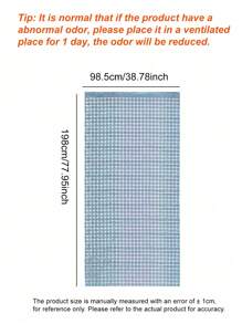 1pc/2pcs Party Birthday Decorations Backdrop Curtain, Laser Geometric Sequin Decoration Bead Curtain, Party Event Decoration Wall Backdrop, Approx 2m*1m Size - Baby Blue - View 5