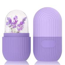 Rouleau de glace pour le visage et les yeux, outil de soin de la peau avec rouleau de glace, glaçon facial, masseur de visage, moule à glace en silicone pour les soins du visage - Multicolore - Voir 13