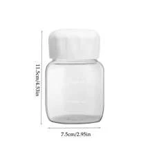 1pc Mini Glass Water Cup, Small Coffee Milk Cup, Portable & Cute Cup, Water Bottle - Multicolor - View 2