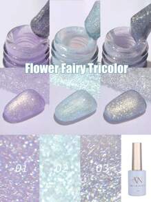 MIANEL 12ML 粉色蓝色白色绿色系列带爆炸闪光凝胶指甲油，2025 新款流行云锦钻石凝胶油指甲油指甲胶美甲用品棕色指甲万圣节指甲圣诞指甲秋季指甲绿色指甲粉色指甲白色指甲红色指甲需要 UV 指甲灯干燥，适合美甲沙龙使用和 DIY 美甲用品 - 彩色 - 查看 30