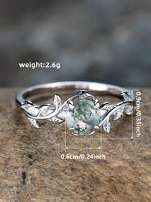 1 Stück Charming 925 Sterling Silber Ring Hochzeits Schmuck für Frauen Edel Schmuck