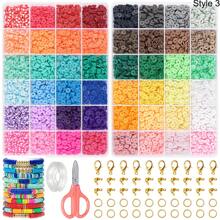 4800pcs Polymer Clay Beads Bracelet Making Kit With 48 Colors, Including DIY Pendants, For Craft Gifts And DIY Jewelry Making - Polymer Clay - View 5