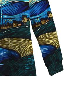 Áo hoodie in họa tiết Van Gogh dành cho nam của Manfinity - Nhiều màu - Xem 5