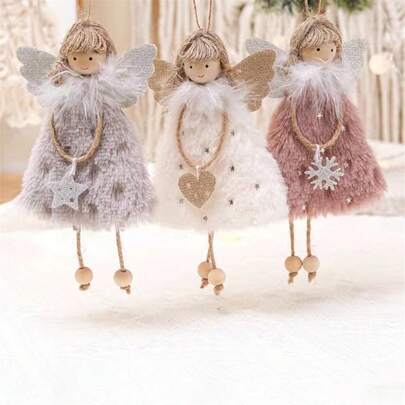 1pc/3pcs Christmas New Creative Angel Decor Ornament Hanging Pendant Party Decoration Gift,Christmas