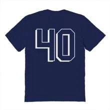 Nearly There 40 Forty White Number Unisex Graphic Cotton Short-Sleeve T-Shirt