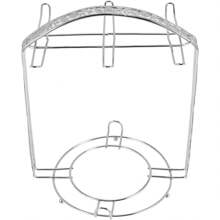 Khay đựng cốc cà phê/rượu bằng gốm 6 cốc có giá trang trí màu bạc, thiết kế hoa sáng tạo Dụng cụ tổ chức cốc - Bạc - Xem 6