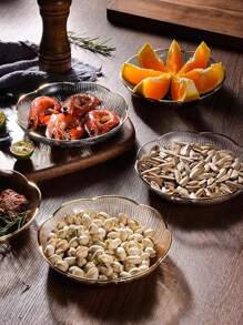 5pcs Pieces Of Exquisite Fruit Plate Living Room Home Snack Plate Value Fruit Plate Is Light And Luxurious. Home Fruit Plate Fruit Plate Living Room Nut Plate,Kitchen,Christmas Gift