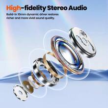 Toocki Tws 5.3藍牙耳機數字顯示無線入耳運動降噪防水400mah耳機 - 黑色 - 查看 4