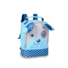 Loja Megalomania Backpack And Thermal Lunch Box Kit 3D Blue Dog For Men Boys School Trip Back To School - Màu xanh lam - Xem 3