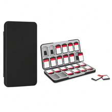 24-Slot Game Card Case & 24-Slot Micro SD Card Holder Case Compatible With Switch, Switch Lite, OLED - Multicolor - View 13