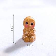 20 قطعة ديكور إبداعي صغير بشكل رجل ذو بزة زنجبيل عيد الميلاد، اكسسوارات زينة DIY، زينة مصغرة لعيد الميلاد