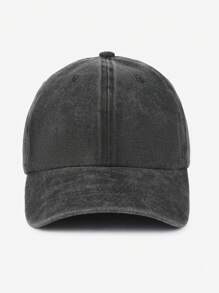 1 bucată șapcă de baseball din denim spălat solid pentru bărbați, mărime mare, reglabilă, elegantă, simplă, unisex, pălărie de soare cu vârf pentru exterior, muncă, călătorii, timp liber - A - Vizualizare 16