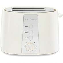 Toaster 2 Slice, Extra Wide Slot Toaster, 7 Shade Settings, Bread Toaster With Cancel, Defrost, Reheat Function, Extra Wide Slots For Waffle Or Bagel, Removable Crumb Tray, 750W, - Kem trắng - Xem 1
