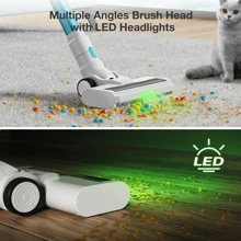 MOOSOO S6 Cordless Stick Vacuum Cleaner, Lightweight Vacuum Cleaner With 18kPa Suction, 2600mAh Battery, Type-C Charging,  For Hard Floor, Carpet, Pet Hair - US A Type Plug(110-127V) - View 5