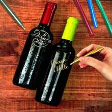 Stylo marqueur pour verres à vin, écriture DIY sur des surfaces lisses en verre ou en céramique, effaçable