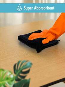 HYER KITCHEN 5/10/20pcs Black Cleaning Dish Cloth Towel Set, Super Soft & Quick Dry